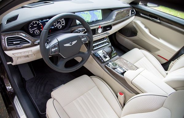 Interior of 2017 Genesis G90